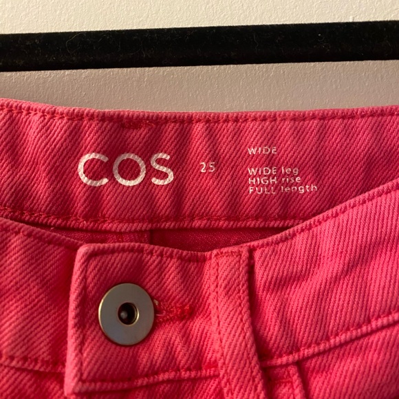 COS Hot Pink Wide Leg Jean 25 - Picture 4 of 4